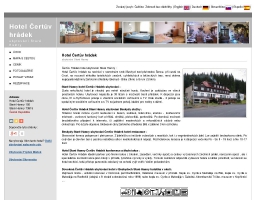 Hotel čertův hrádek ubytování Staré Hamry