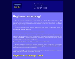 Registrace do katalogů