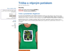 Trička s vtipným potiskem