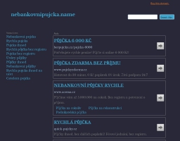 Nebankovní půjčky, bez registru