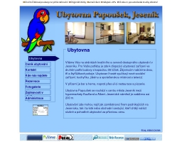 Ubytovna Papoušek, ubytování v Jeseníku