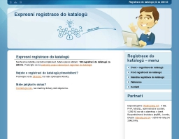 Registrace do katalogů