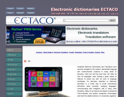 Elektronicke slovniky ECTACO.