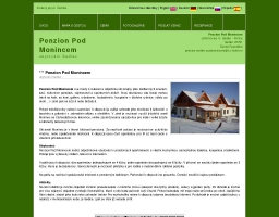 Penzion Pod Moníncem ubytování Sedlec