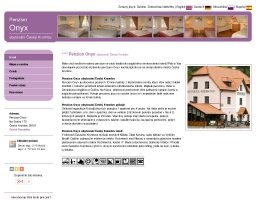 Penzion Onyx ubytování český Krumlov