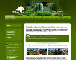 Zahradní architektura, realizace a návrhy zahrad Flora Bohemica