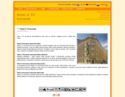 Hotel U Tří korunek ubytování Praha 3