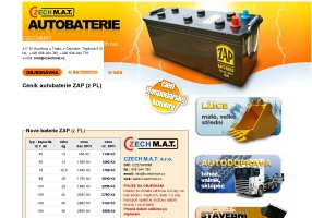 Autobaterie Starbat - Czech M.A.T. s.r.o.