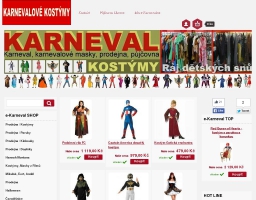 Karneval, Karnevalové masky, karnevalové kostýmy, půjčovna