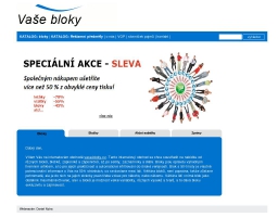 Bloky - výroba a potisk