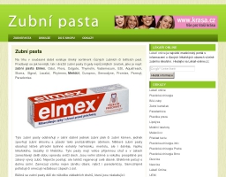 Zubní pasta - bělící pasty