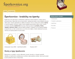 Šperkovnice - krabičky na šperky