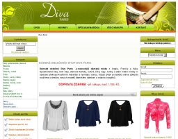 Dámské oblečení z Anglie a Francie e-shop Diva Paris