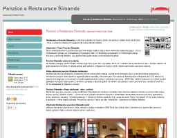 Penzion a Restaurace Šimanda ubytování Praha 9-Kyje