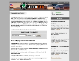 Autopůjčovna Praha Autocar