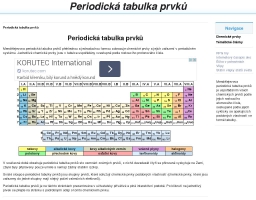Periodická tabulka prvků