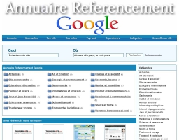 Annuaire referencement google