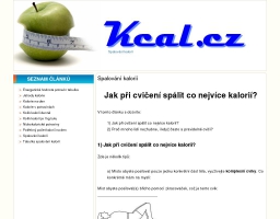 Spalování kalorií: kcal.cz
