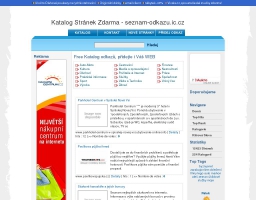 Seznam-odkazu.ic.cz - Katalog stránek Zdarma