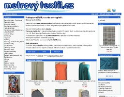 Metrový textil internetový prodej