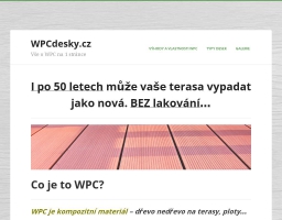 Bezúdržbové WPC terasy