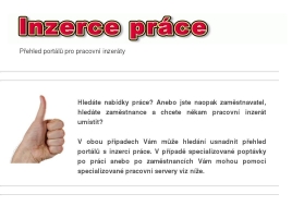 Inzerce práce