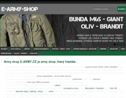 E-army-shop.cz - interne